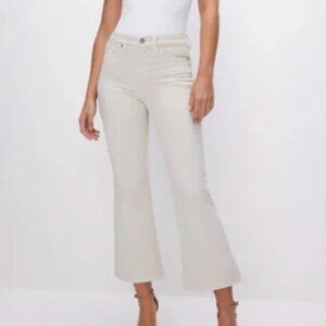 NWT Good American Good Legs Cropped Mini Boot Jeans Size 12/31